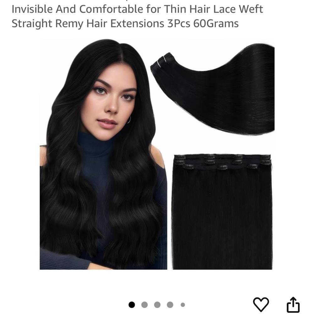 Jet Black extensions